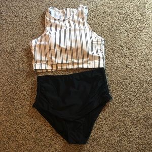 Striped Bikini Top - Large